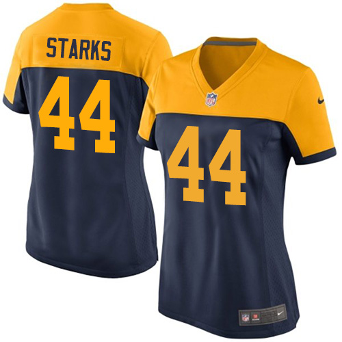 Women's Elite James Starks Nike Jersey Navy Blue Alternate - #44 NFL Green Bay Packers